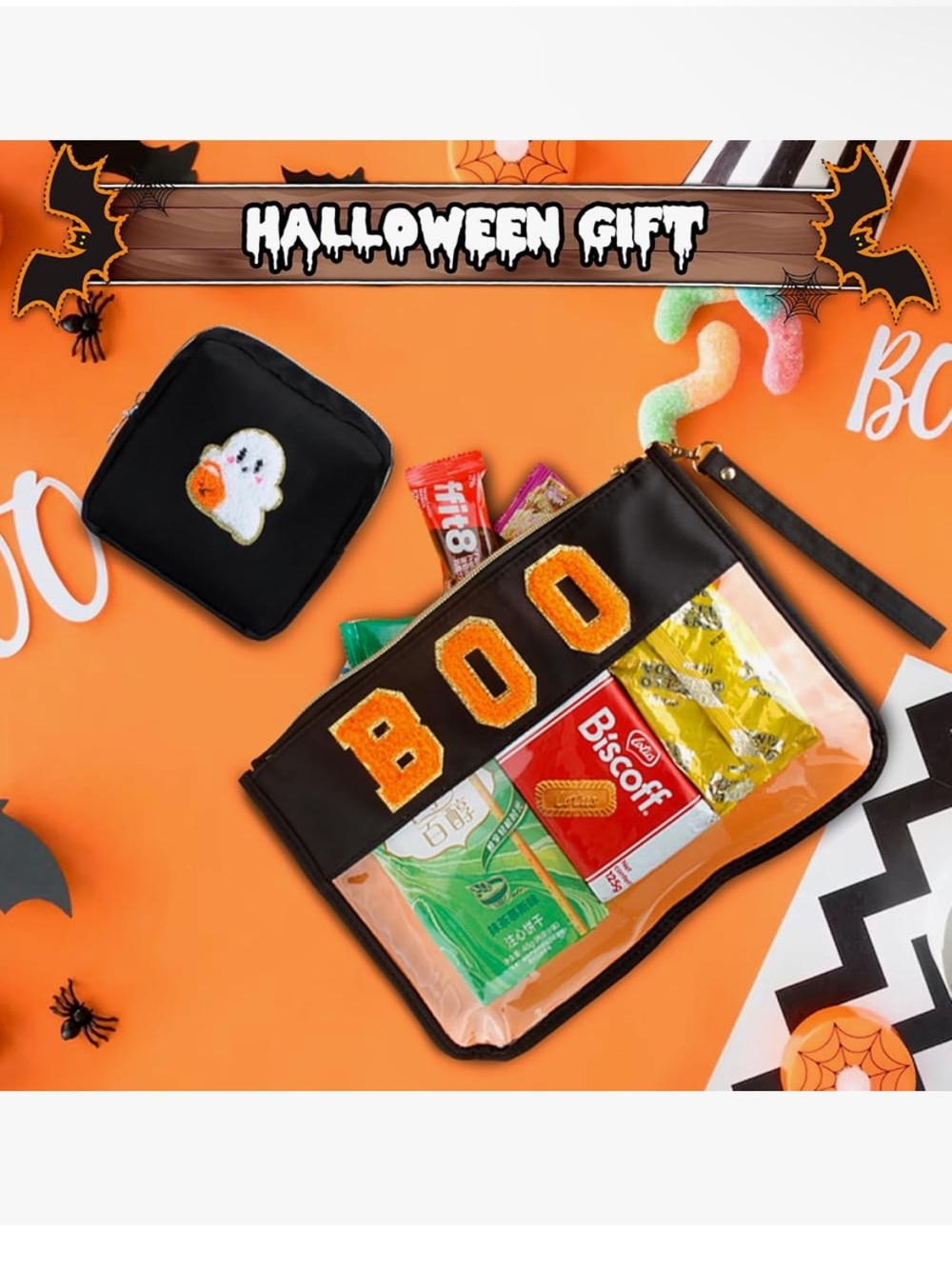 Halloween Makeup Chenille & Ghost Bag Set - Picture 5 of 7